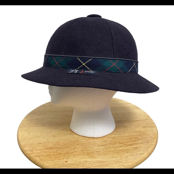 VINTAGE FELT HAT WITH TARTAN BAND - Picture 2 of 11